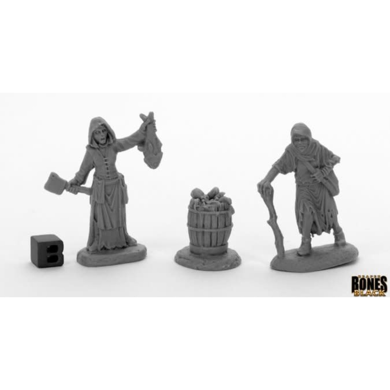 Reaper Miniatures Dreadmere Townsfolk: Fishwife &amp; Crone (2)