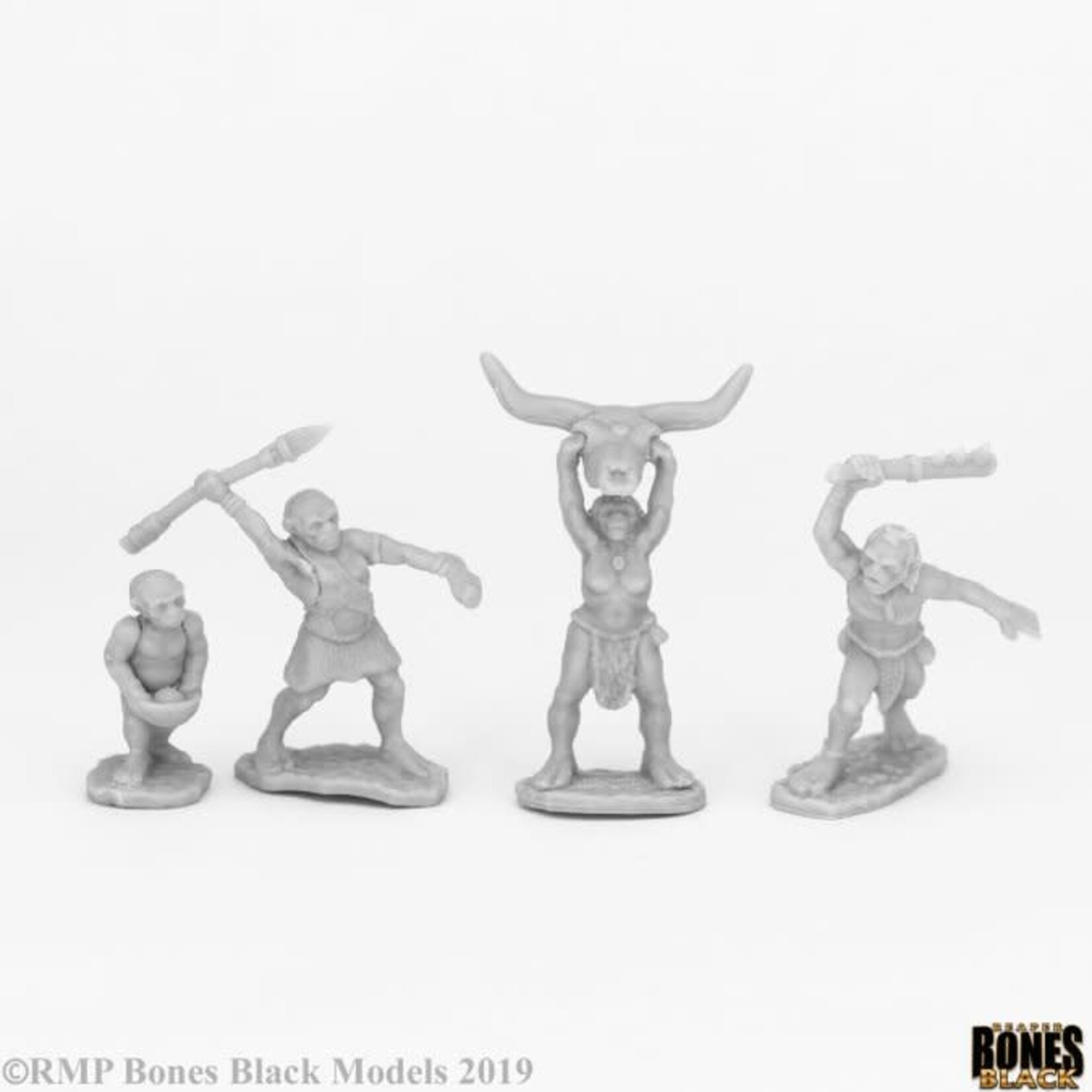 Reaper Miniatures Bones Black: PEOPLE OF THE DAWNLANDS (4)
