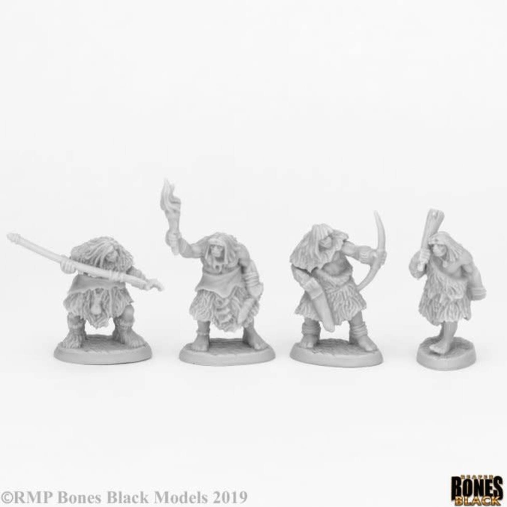 Reaper Miniatures Black Bear Tribe Cavemen (4)