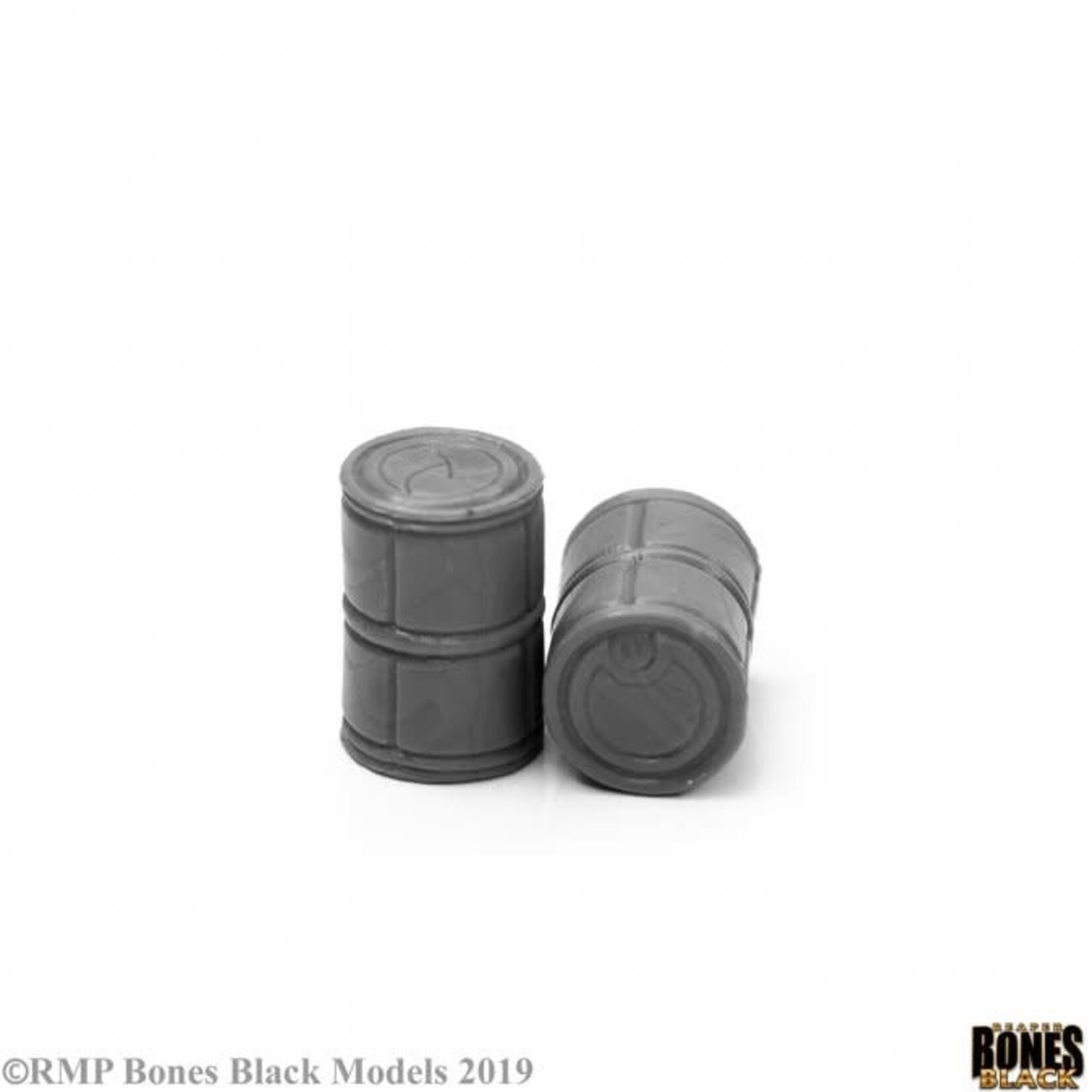 Reaper Miniatures Bones Black: Sci Fi Barrels (2)