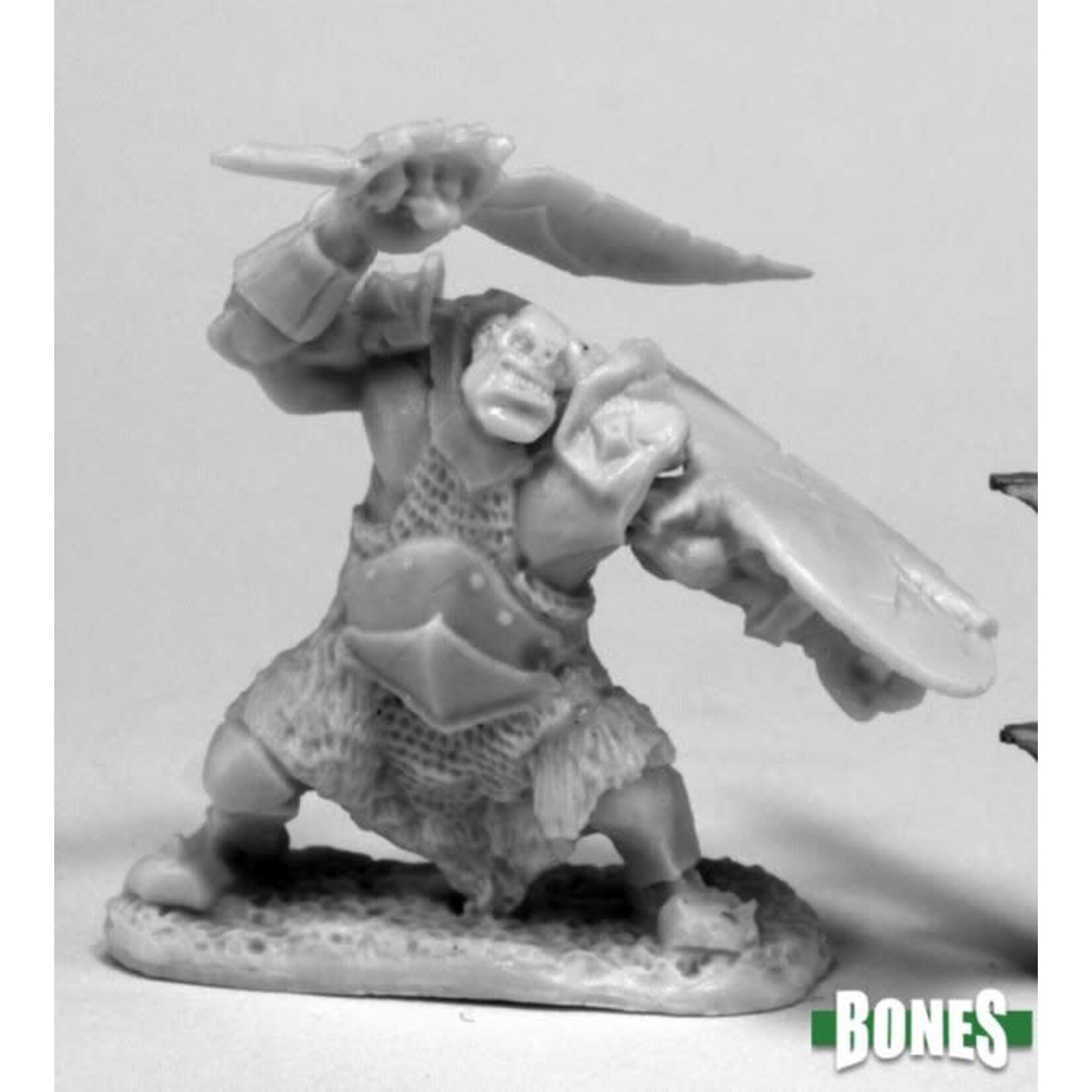 Reaper Miniatures Bones: Orc Slicer (Scimitar & Shield)