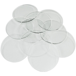 50mm, 3mm Thick Circular Clear Miniature Bases (50)