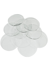 50mm, 3mm Thick Circular Clear Miniature Bases (50)