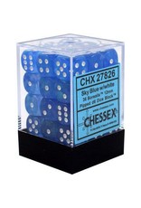 Chessex Borealis 12mm D6 Sky Blue/White (36)