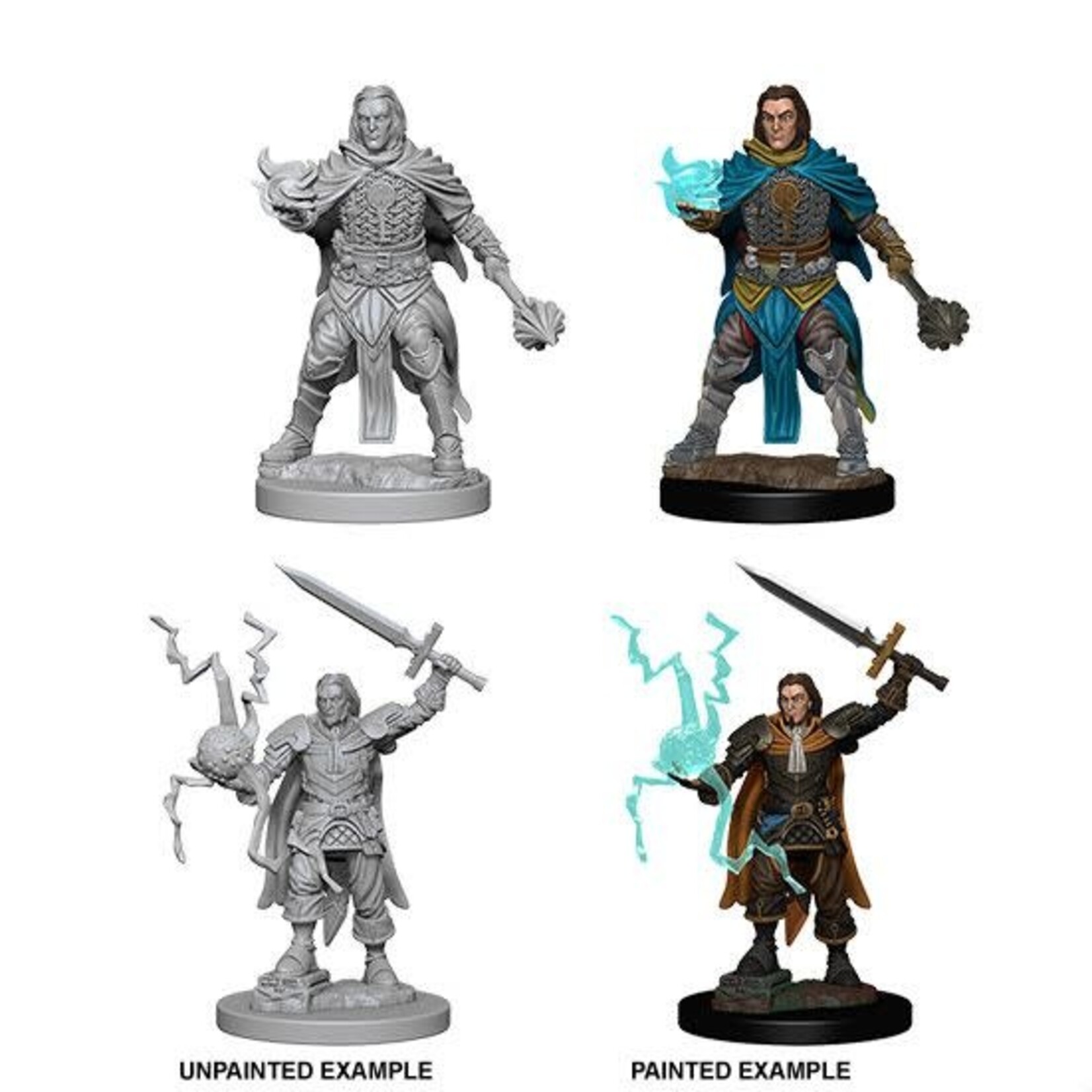 Wizkids Pathfinder Deep Cuts Unpainted Miniatures: W01 Human Male Cleric