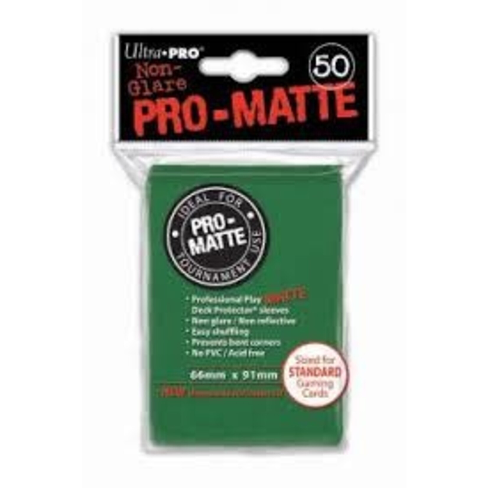 Ultra Pro Pro Matte DP GREEN 50ct 82652