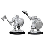 Wizkids DND Unpainted Minis Wave 11 Male Dwarf Fighter
