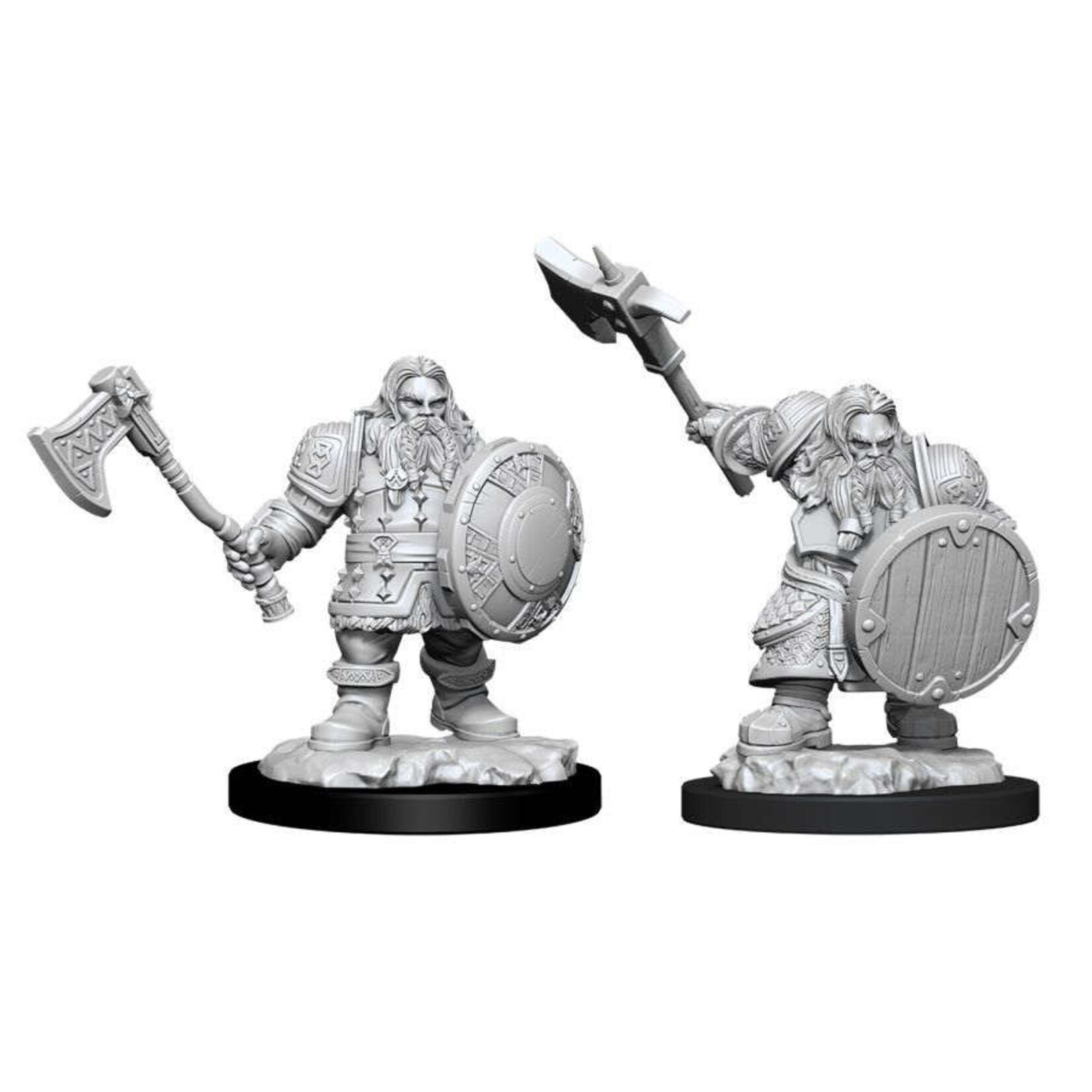 Wizkids DND Unpainted Minis Wave 11 Male Dwarf Fighter