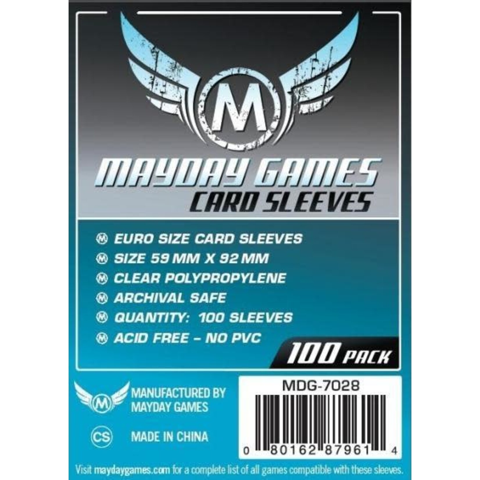 Mayday Games MG Standard Euro Sleeves