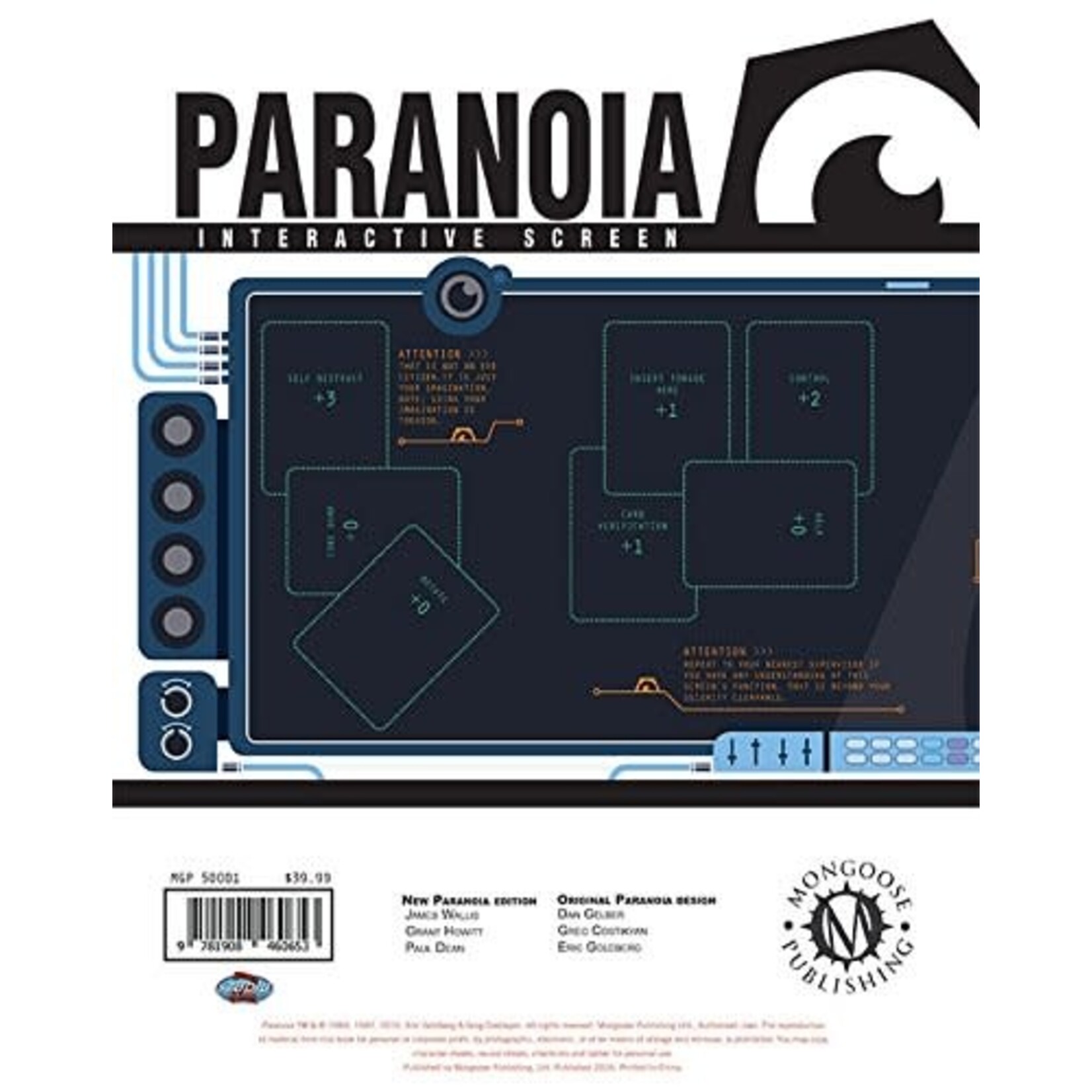 Paranoia Interactive Screen