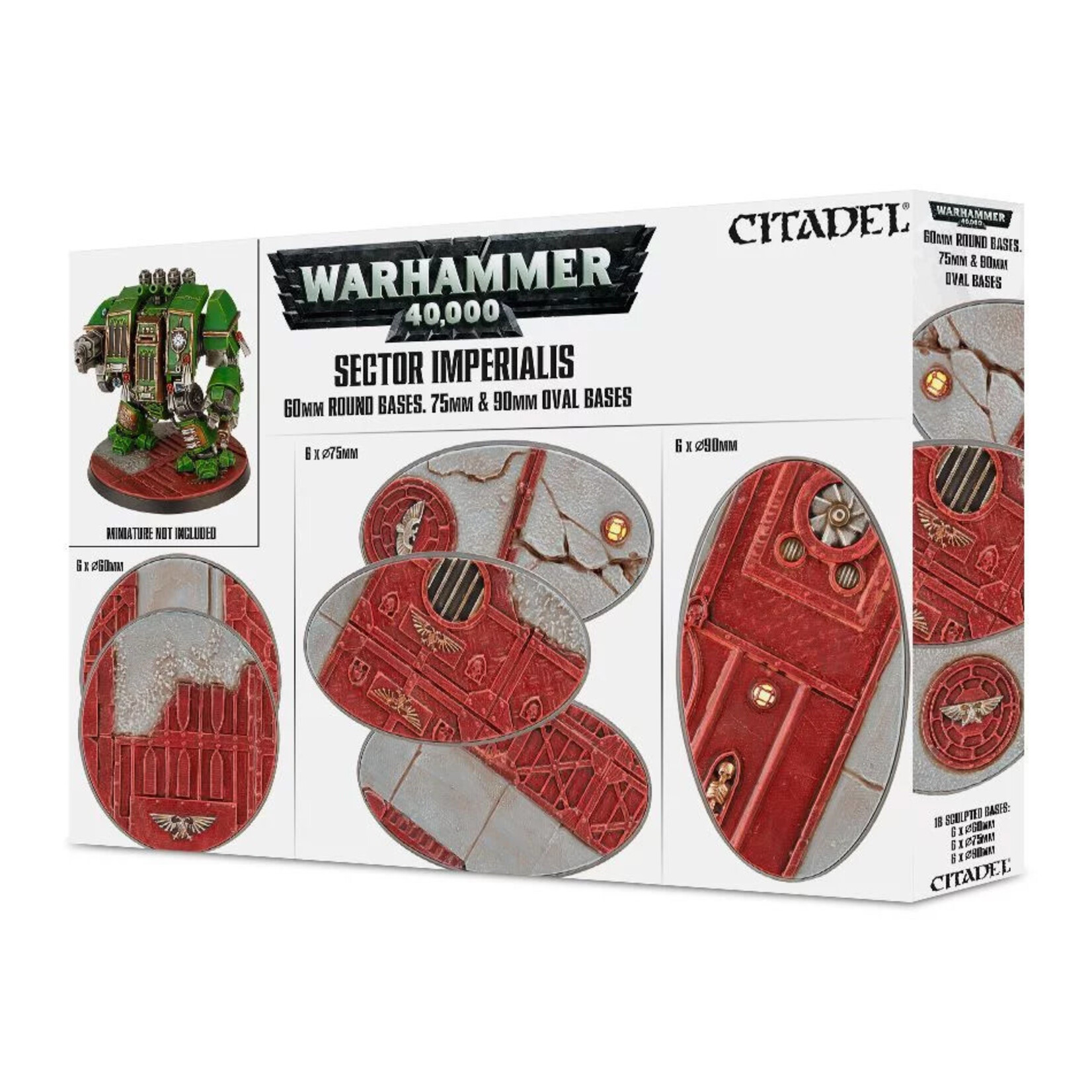 Games Workshop S/IMPERIALIS: 60MM RD+75/90MM OVAL BASES