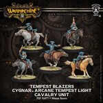 Privateer Press Warmachine: Cygnar Tempest Blazers Light Cavalry Unit (Plastic and White Metal)