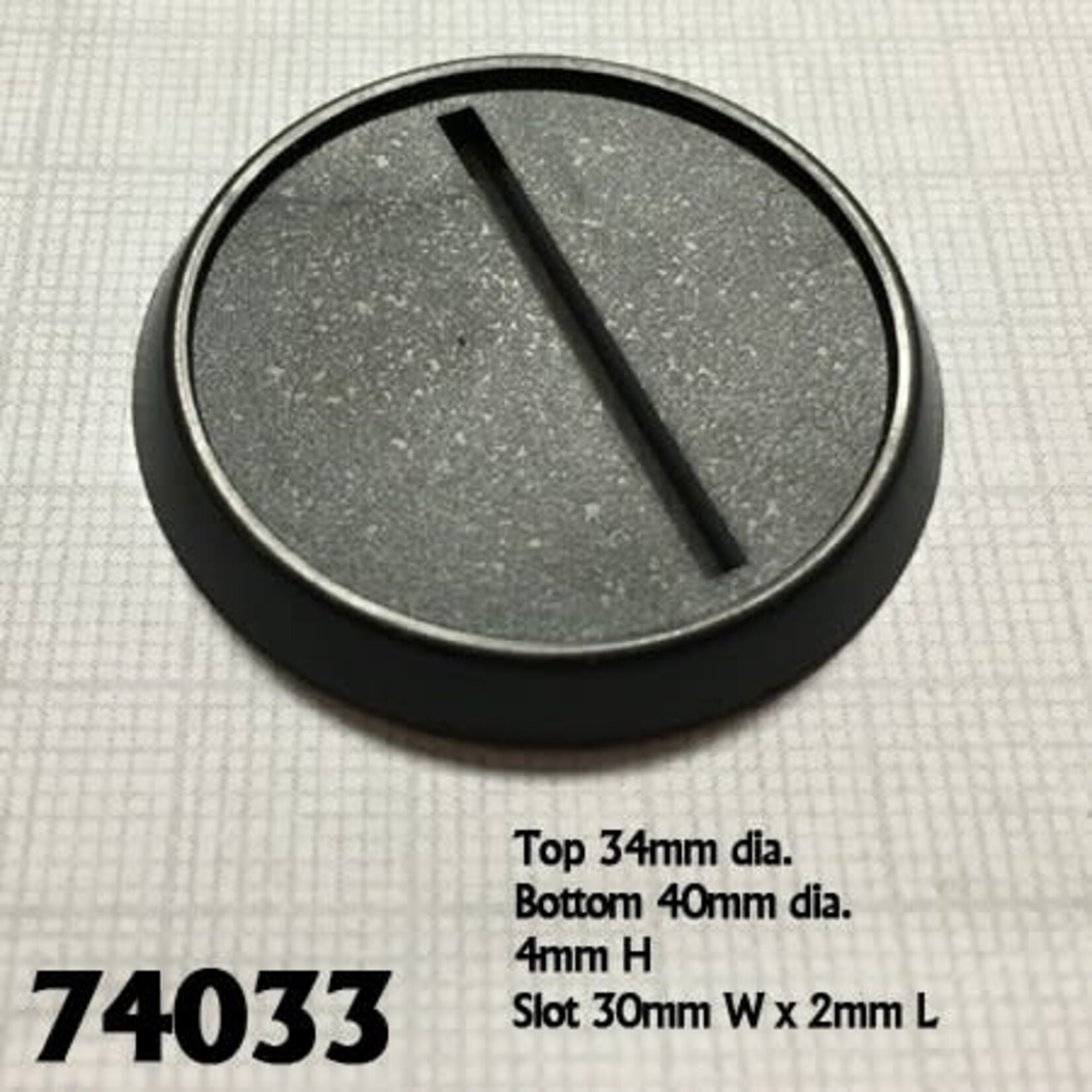 Reaper Miniatures 40mm Round Plastic Gaming Base (10)