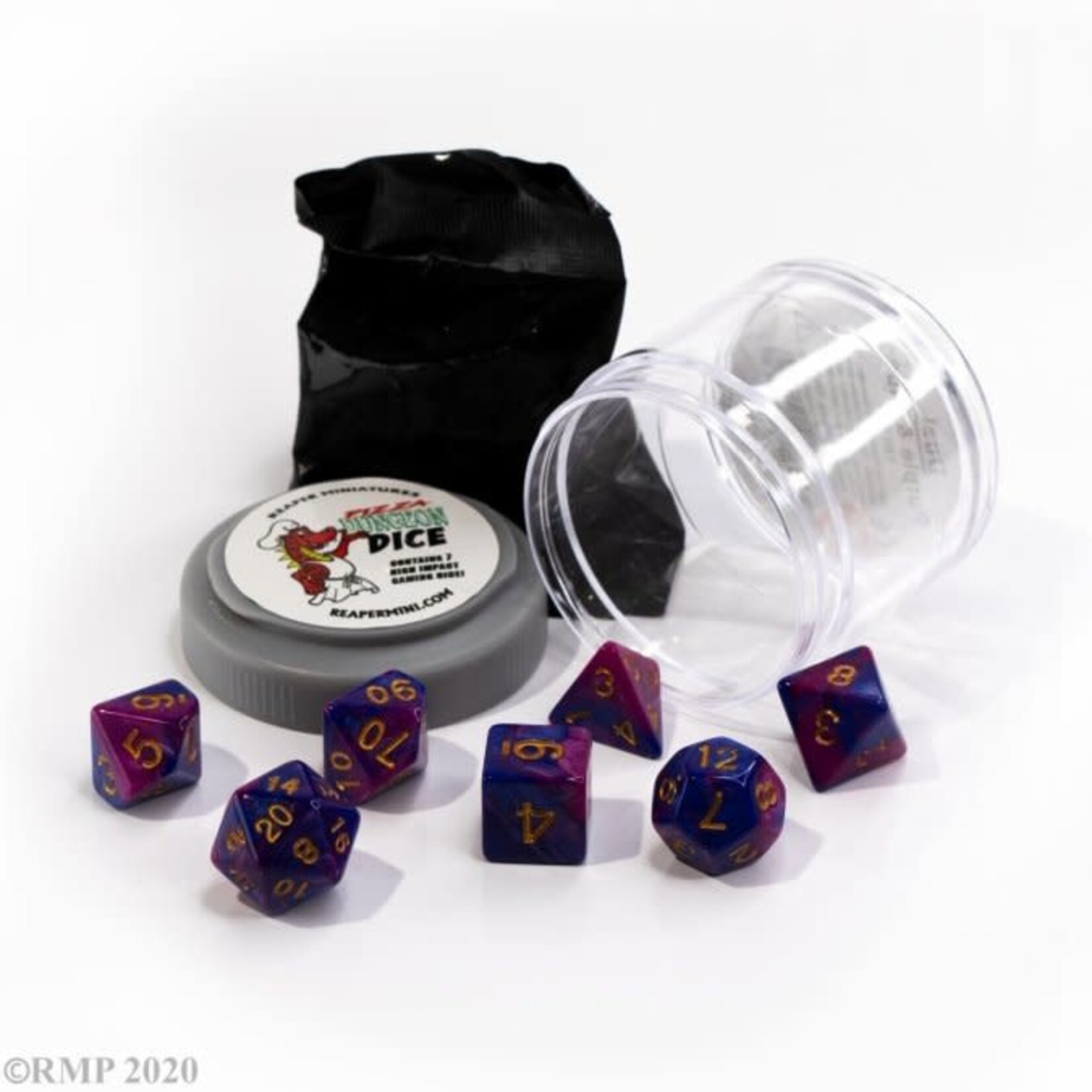 Reaper Miniatures Dual Dice - Purple and Blue