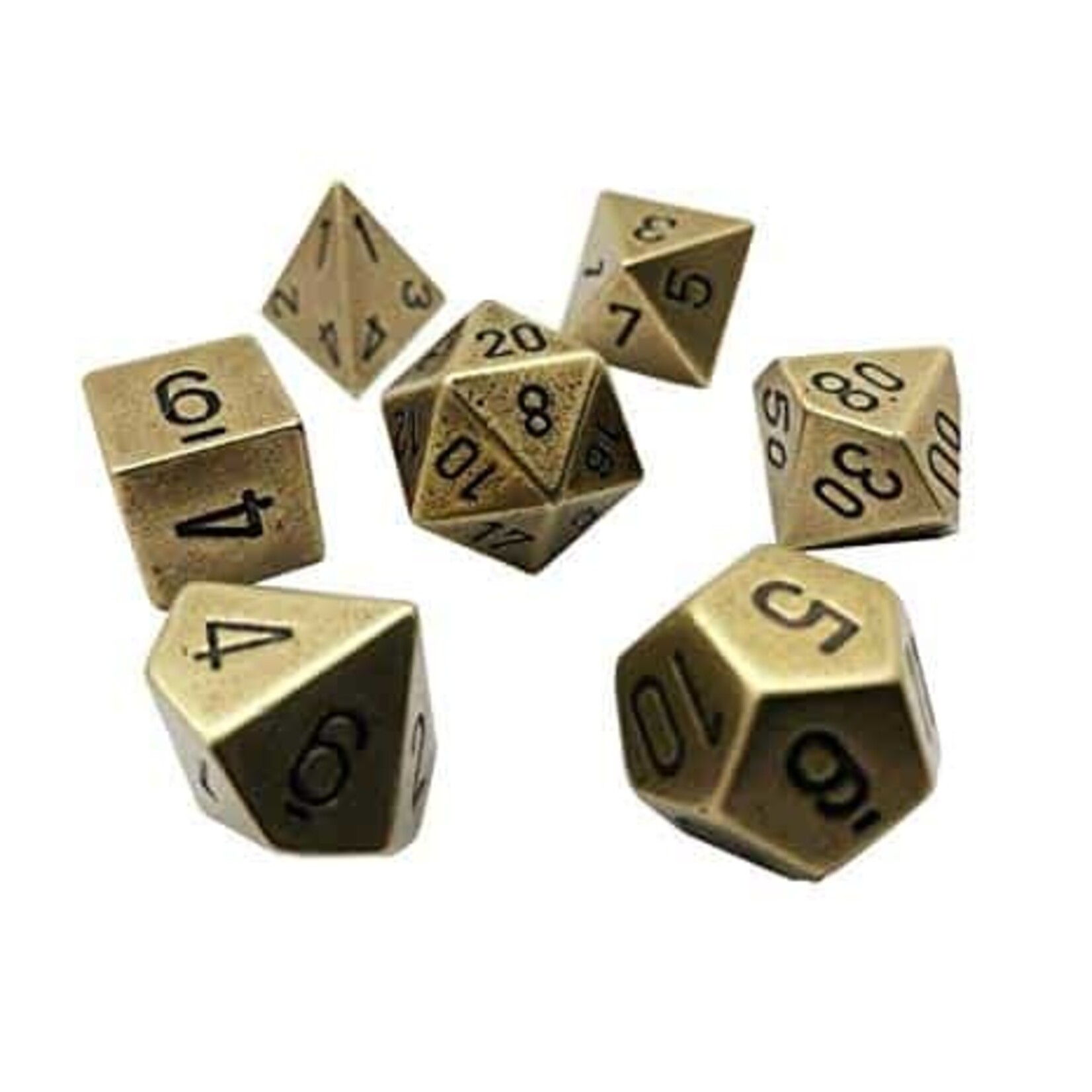 Chessex Metal Poly (7) Old Brass