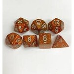 Chessex Glitter Gold/silver Polyhedral 7-Dice Set