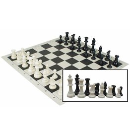 Wood Expressions Roll-up Travel Chess Set in Carry Tube with Shoulder Strap