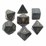 Chessex Opaque Dark Grey/copper Polyhedral 7-Dice Set