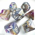 Chessex Festive Carousel/white Polyhedral 7-Dice Set