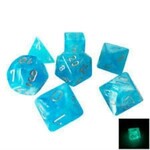 Chessex Luminary Sky/silver Polyhedral 7-Dice Set