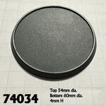 Reaper Miniatures 60mm Round Plastic Gaming Base (10)