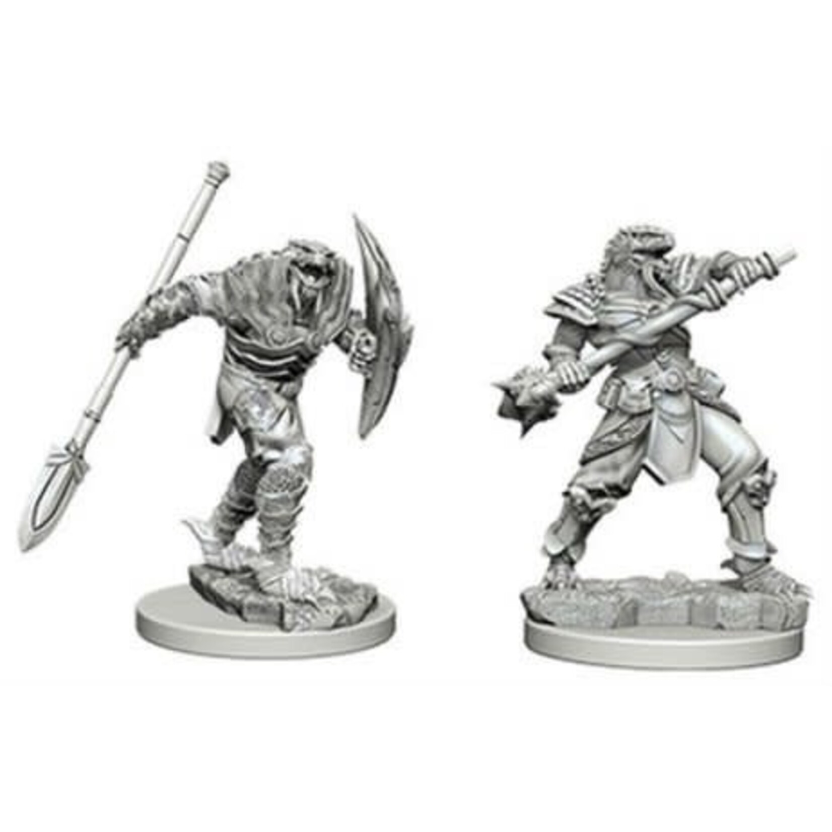 Wizkids Dungeons & Dragons: Nolzur's Marvelous Unpainted Miniatures - W05 Dragonborn Male Fighter with Spear