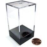 Chessex Empty Crystal Display Box (M) Tall Clear w/Black Lid