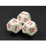 Chessex Hit Location (Body Parts) d12 w/red paint (1 die)