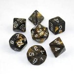 Chessex Leaf™ Polyhedral Black Gold/silver 7-Die Set