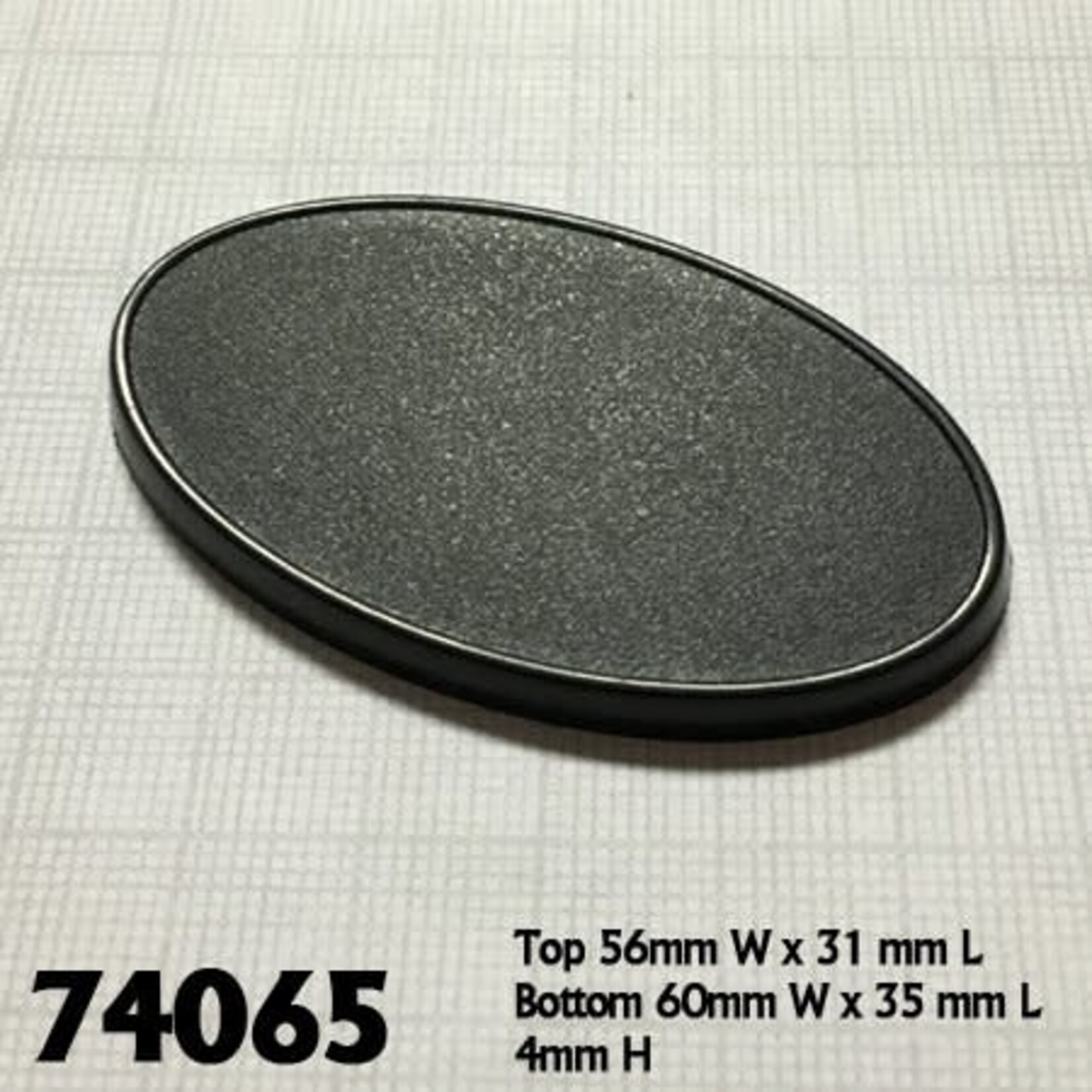 Reaper Miniatures 60mm x 35mm Oval Gaming Base (10)