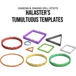 Wizkids Dungeons & Dragons: Icons of the Realms Spell Effects Halaster`s Tumultuous Templates