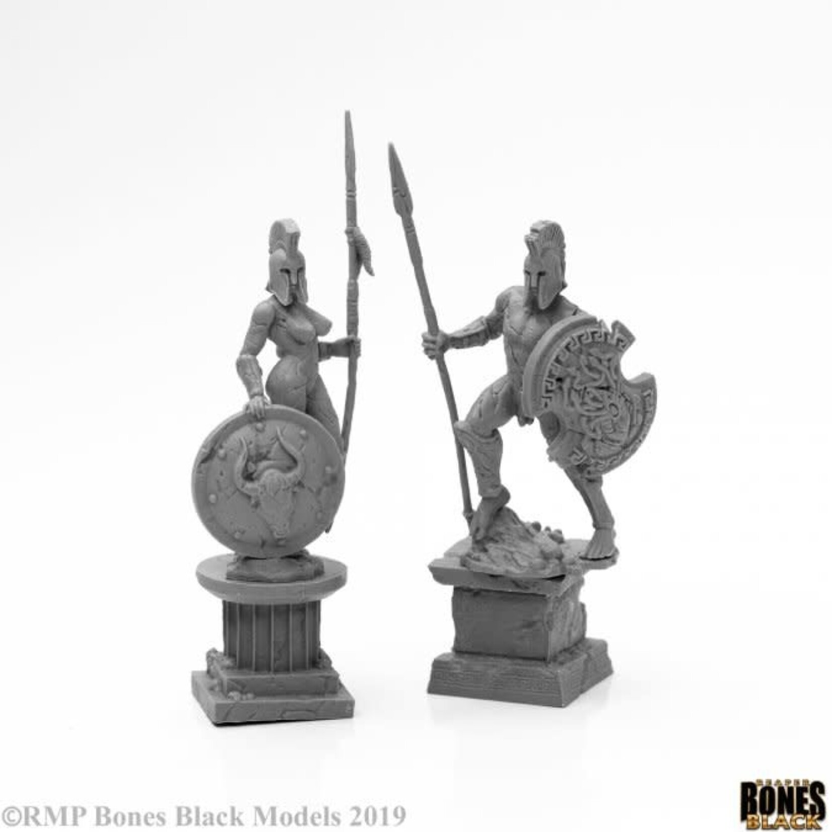 Reaper Miniatures Amazon and Spartan Living Statues (Bronze)