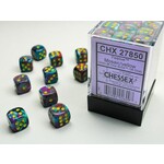 Chessex Festive Mosaic/yellow 12mm d6 Dice Block (36 dice)
