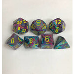 Chessex Festive Mosaic/yellow Polyhedral 7-Dice Set