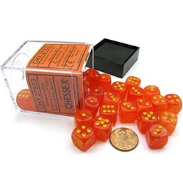 Chessex Ghostly Glow Orange/Yellow 12mm D6 (36)