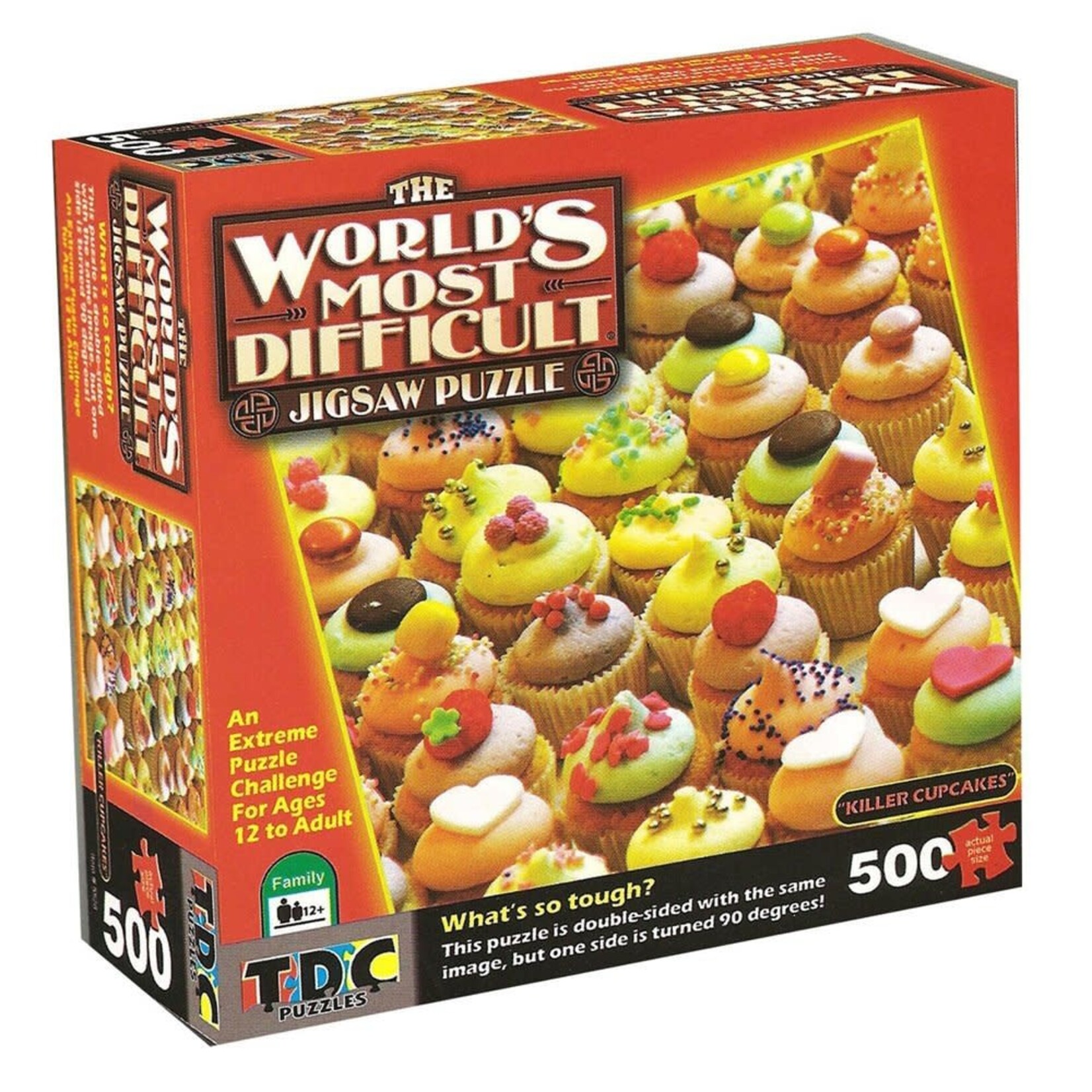 TDC Puzzles World's Most Difficult Puzzle: Killer Cupcakes Double-Sided 500 pc