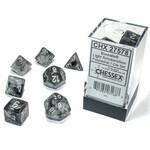 Chessex Borealis Light Smoke/silver Luminary Polyhedral 7-Dice Set