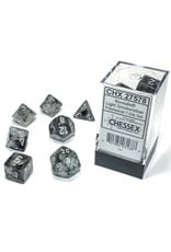 Chessex Borealis: Polyhedral Light Smoke/silver Luminary 7-Die Set