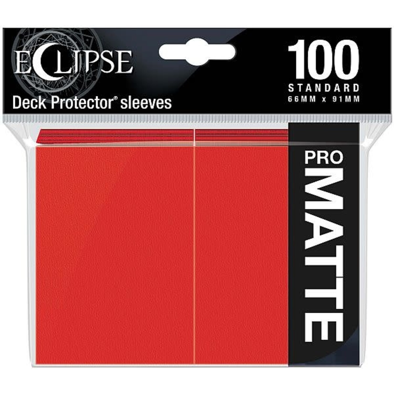 Ultra Pro Matte Eclipse DP 100ct RED