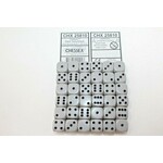 Chessex Opaque Dark Grey/black 12mm d6 Dice Block (36 dice)