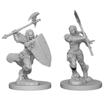 Wizkids Pathfinder Deep Cuts Unpainted Miniatures: W01 Half-Orc Female Barbarian