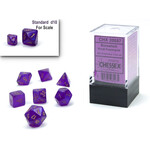 Chessex Borealis® Mini-hedral™ Royal Purple/gold Luminary™ 7-Die