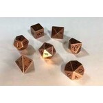 Chessex Metal Polyhedral Copper 7-Dice Set
