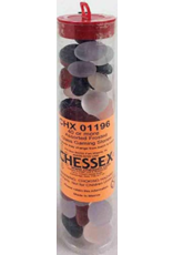 Chessex Frosted Mixed Colors Glass Stones in 5.5` Tube (40)