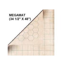 Chessex Megamat: 1in Reversible Squares-Hexes (34in x 48in Playing Surface)