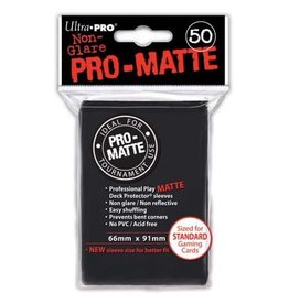 Ultra Pro Pro-Matte Deck Protectors Pack: Black 50ct