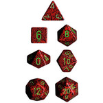 Chessex Speckled Strawberry Polyhedral 7-Dice Set