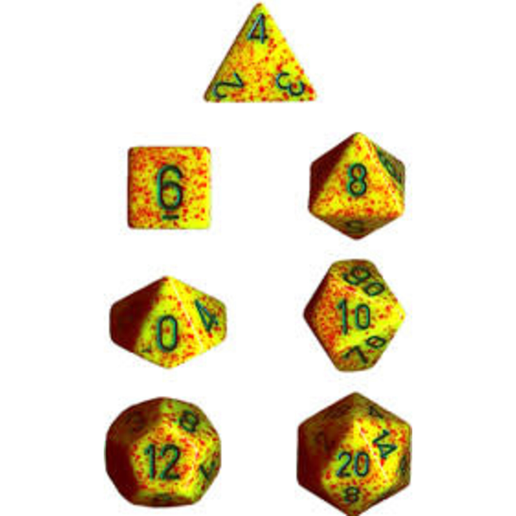 Chessex Speckled Lotus Polyhedral 7-Dice Set