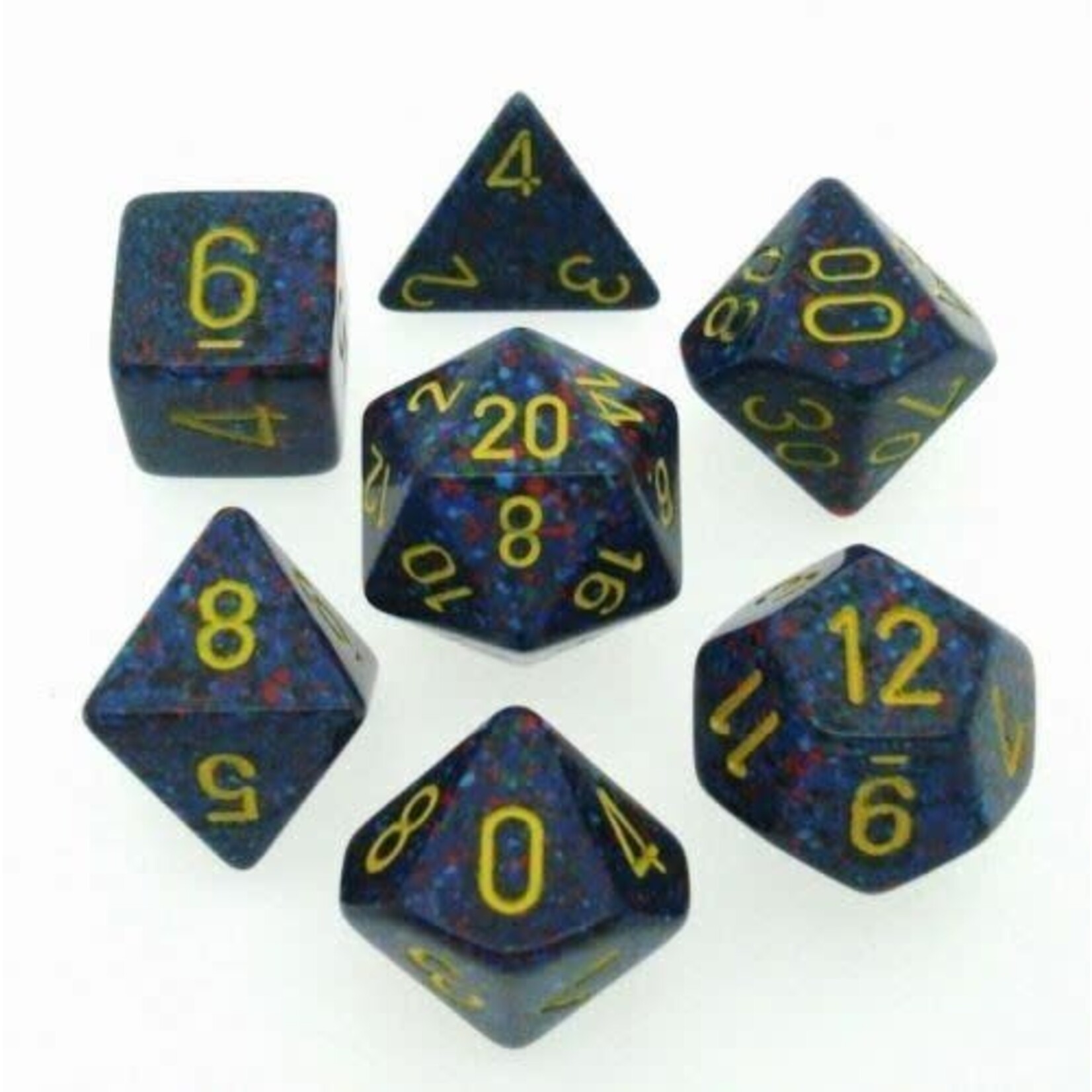 Chessex Speckled Twilight Polyhedral 7-Dice Set