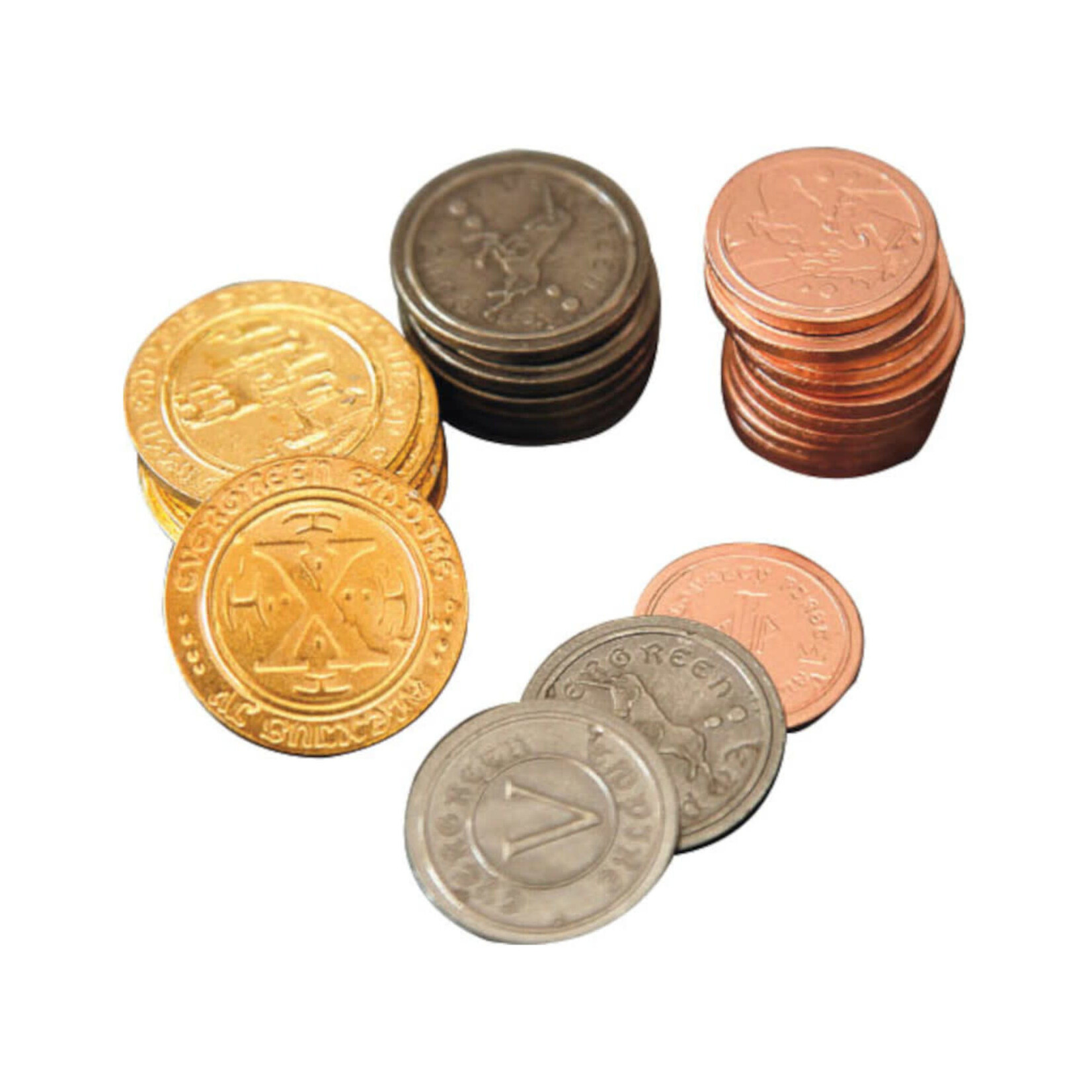 Mayday Games Board Game Upgrade Set: Metal Industrial Coins (50)